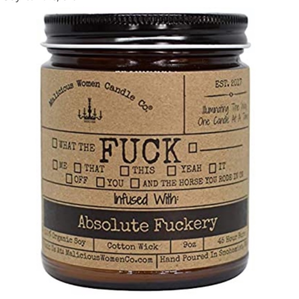 “All The Fucks” Candle